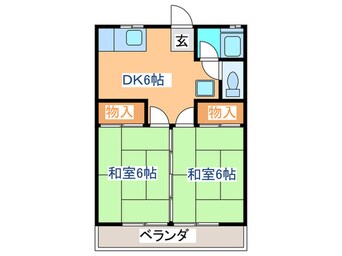 間取図 長命荘Ｂ棟