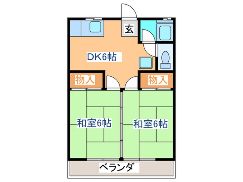 間取図 長命荘Ｂ棟