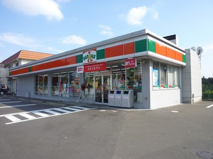 サンクス南中山店(コンビニ)まで650m 長命荘Ｂ棟