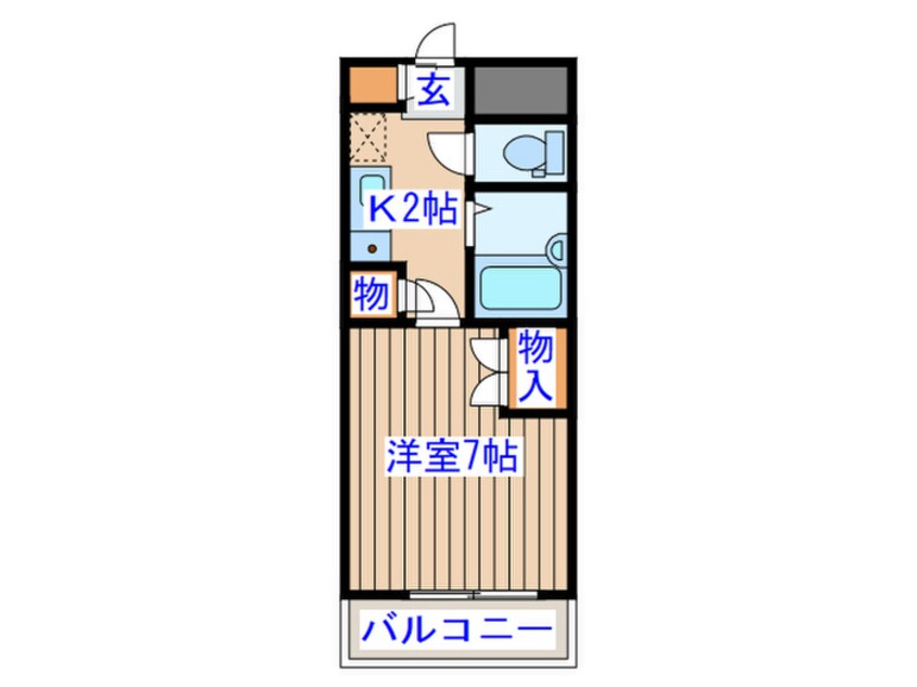 間取図 タセンビルⅡ