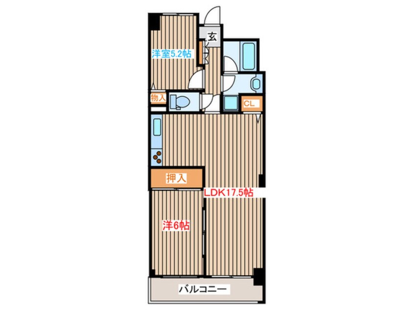 間取図 エ－スハイム青葉