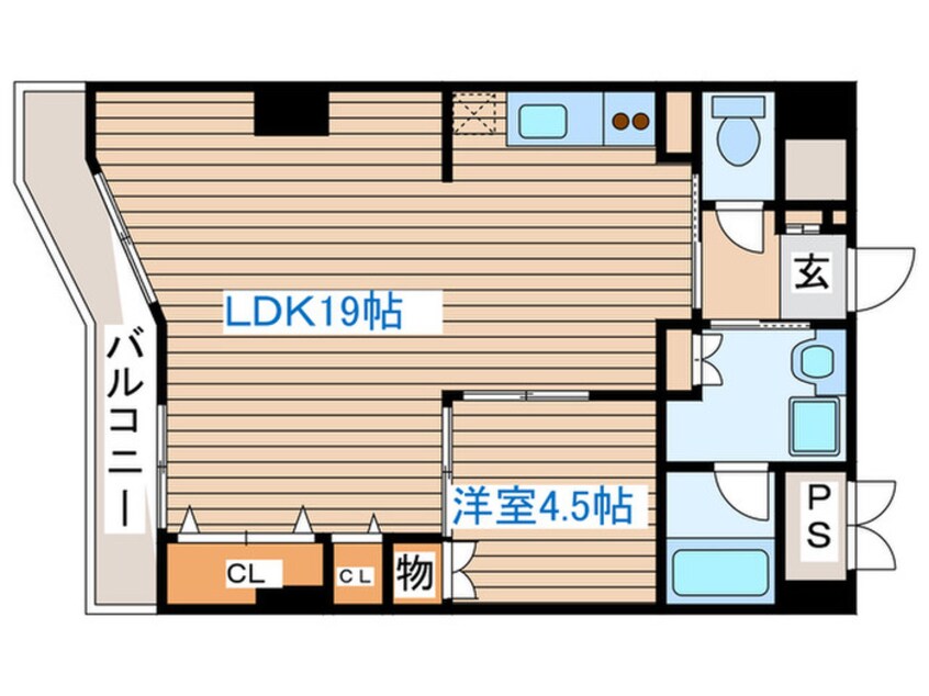 間取図 チサンマンション青葉通り(1010)