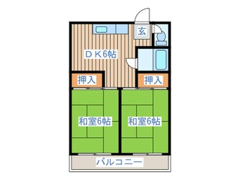 間取図 エクセレント中柵