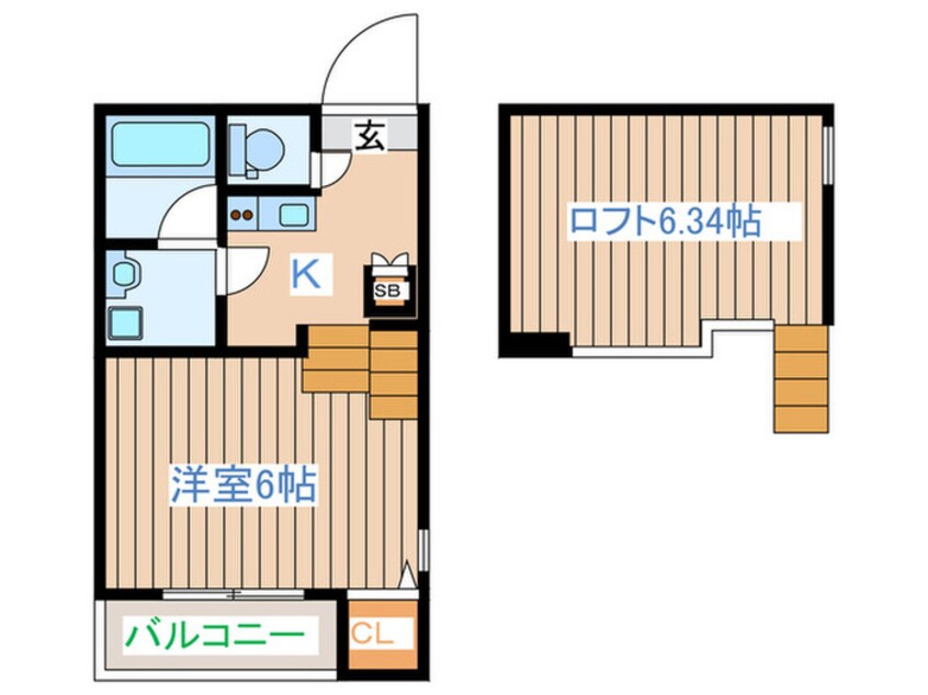 間取図 ハーモニーテラス六丁の目中町Ⅱ