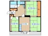 若林第二ハイツ 3DKの間取り