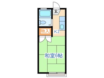 間取図 イ－スタンハイツ連坊Ｂ棟