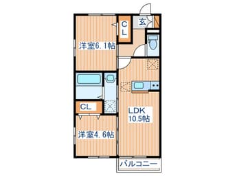 間取図 パークフラッツ多賀城