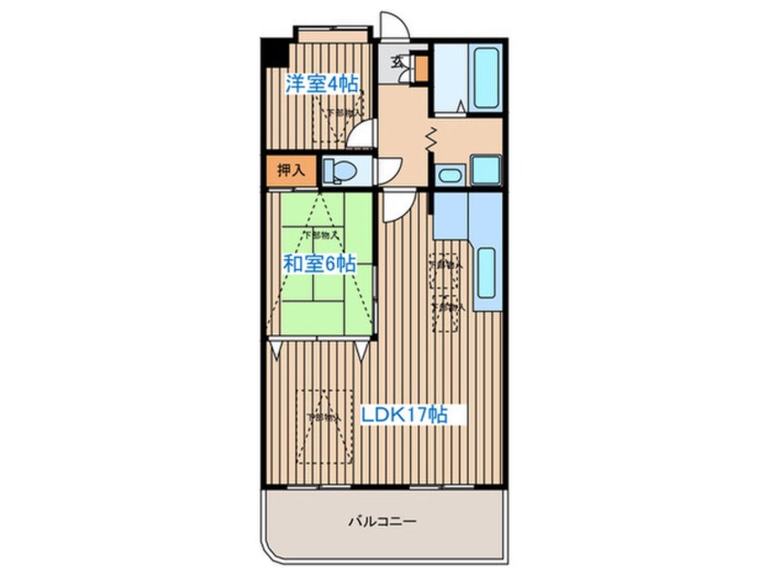 間取図 ルネス・フォレ