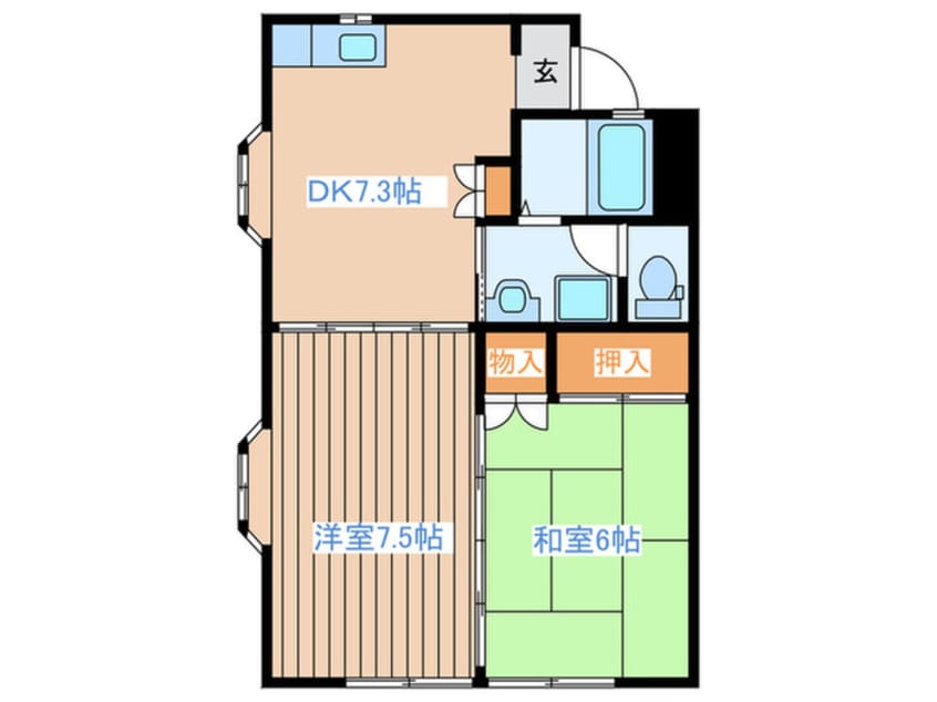 間取図 コーポ・ロイヤル
