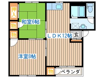 間取図 ハイツリビエラ