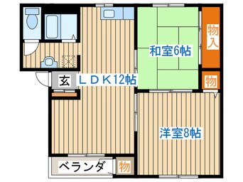 間取図 ハイツリビエラ