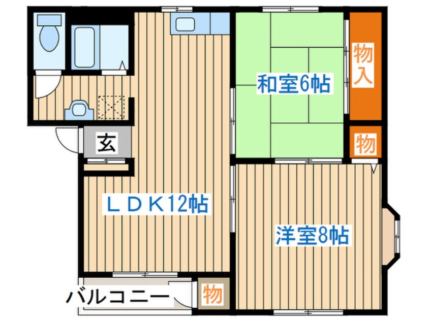 間取図 ハイツリビエラ