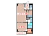 クレセ－ル２３０ 1LDKの間取り