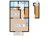 casa bonita 泉崎 1DKの間取り