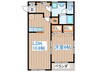オリゾンＧ弐番館 1LDKの間取り