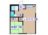 コ－ポエルム 1LDKの間取り