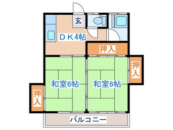 間取図 コーポ芙蓉