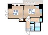 ディオヒルズ二日町 1DKの間取り