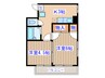 第３向山ビル 2Kの間取り