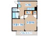 第３向山ビル 2Kの間取り