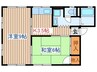 シティハイムスカイヒルズ 2Kの間取り