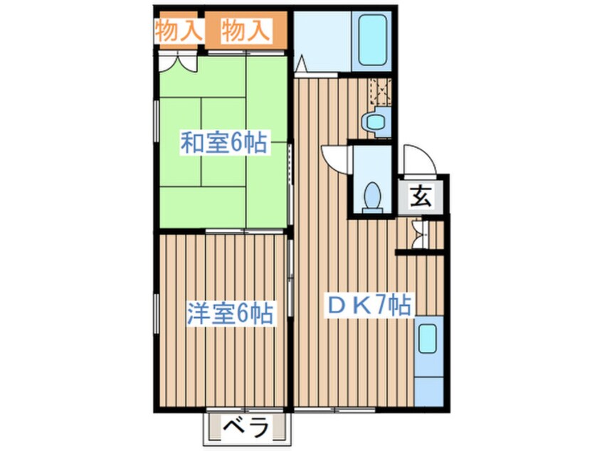 間取図 エステートピア蘭Ⅰ