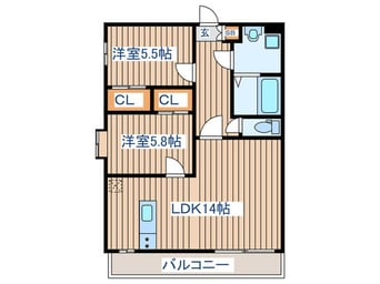 間取図 サニープレジデント弐番館