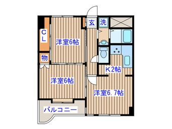 間取図 ベルソ－レ支倉