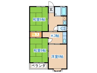 間取図 第二コーポ安久