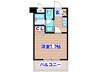 マイルスト－ン立町 1Kの間取り