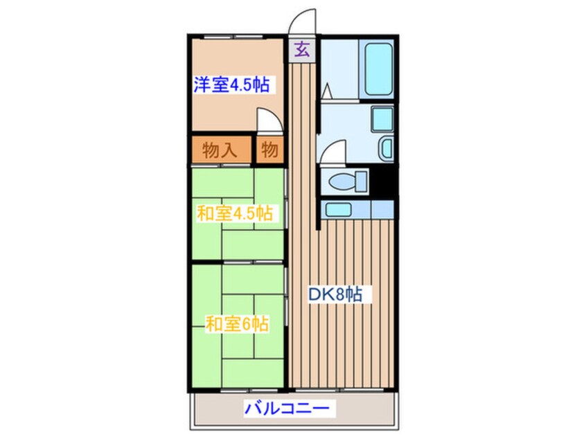 間取図 銀杏町庄司マンション