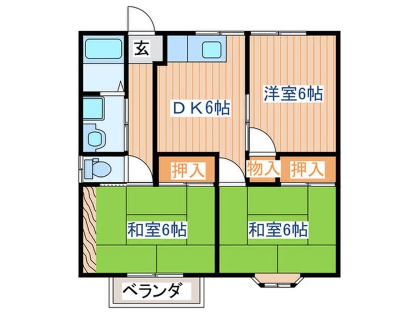 間取図 コーポサンライフ