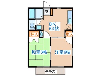 間取図 ニューシティ大町Ⅱ