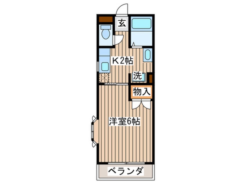 間取図 フラットハイツ