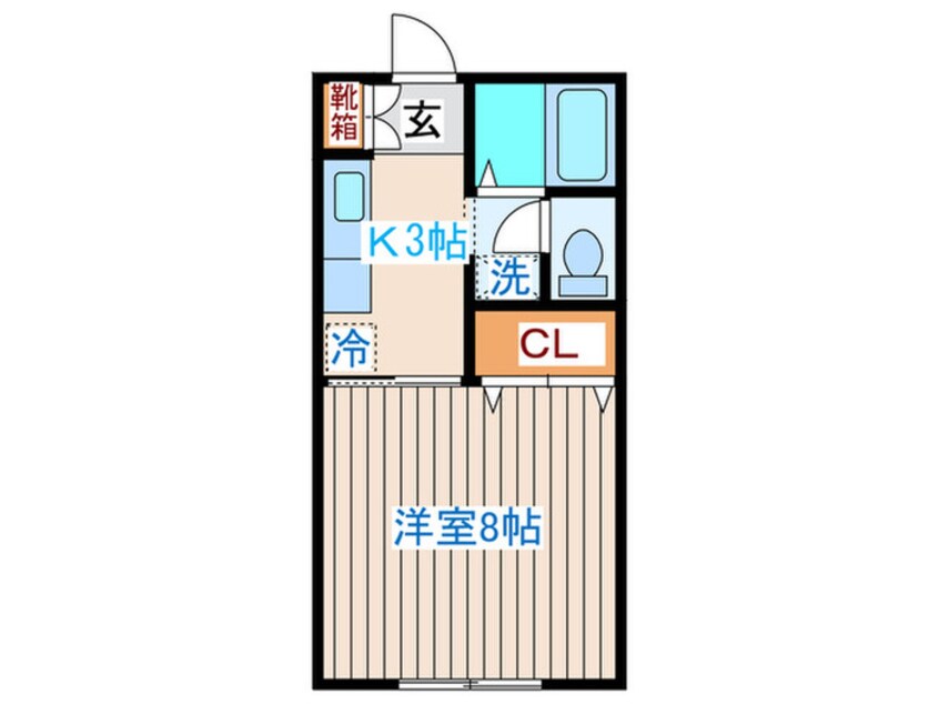 間取図 カ－サ・ブランシェＢ