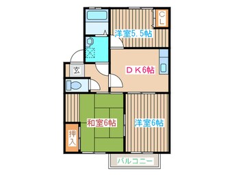 間取図 クレールコートⅡ号館