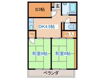 間取図 コーポタムラ