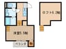 アネックス萩野町Ⅱ 1Rの間取り