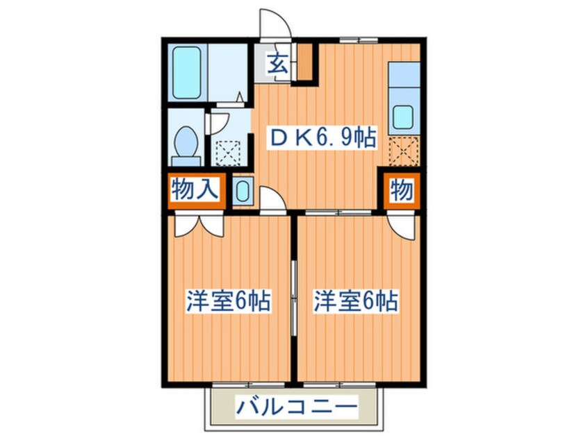 間取図 ニューシティー一森Ⅱ