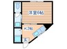 メゾンあいA 1Kの間取り