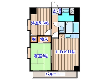 間取図 リバ－シティ上杉