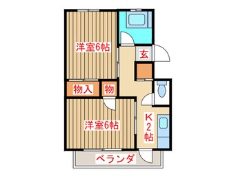 間取図 天王前コーポ