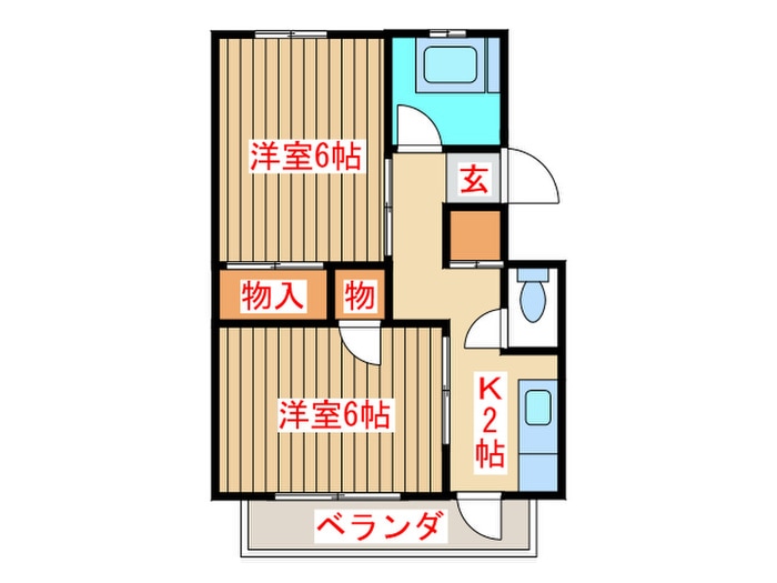 間取り図 天王前コーポ