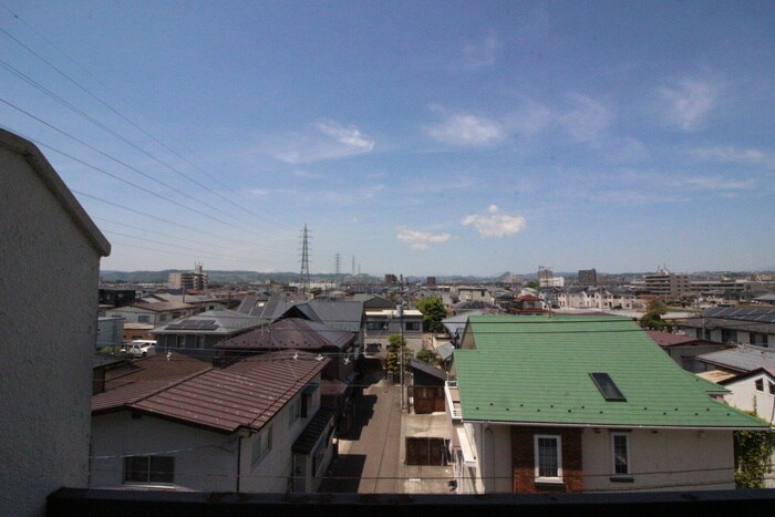 室内からの展望 天王前コーポ