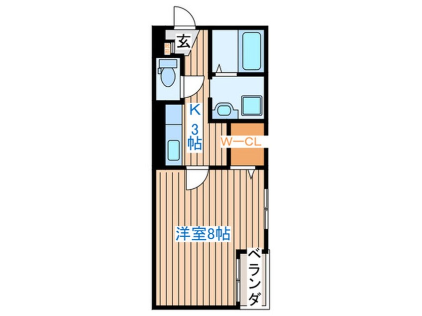 間取図 パセオプラシ－ドＭ(南)