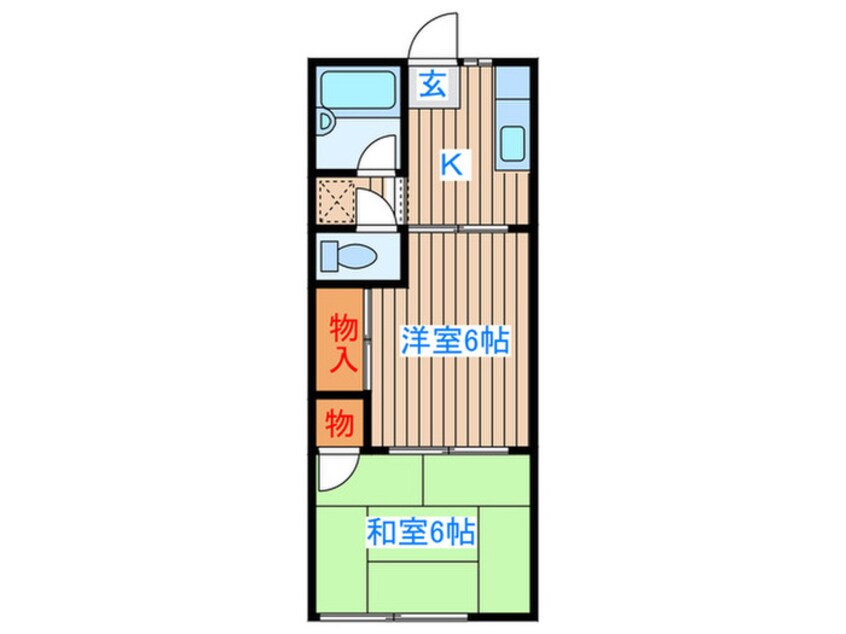 間取図 コーポスワロー　A棟