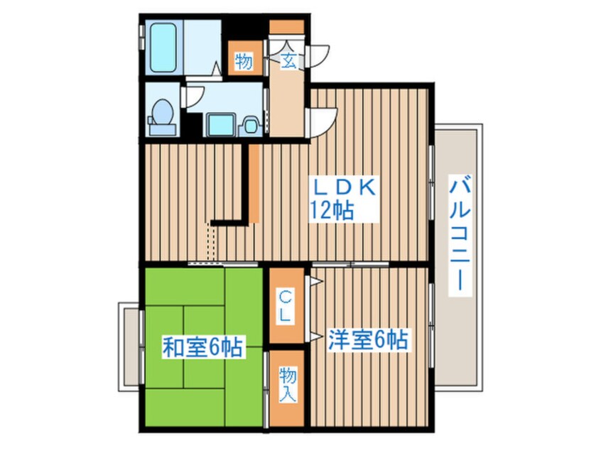 間取図 レジュウィールB棟