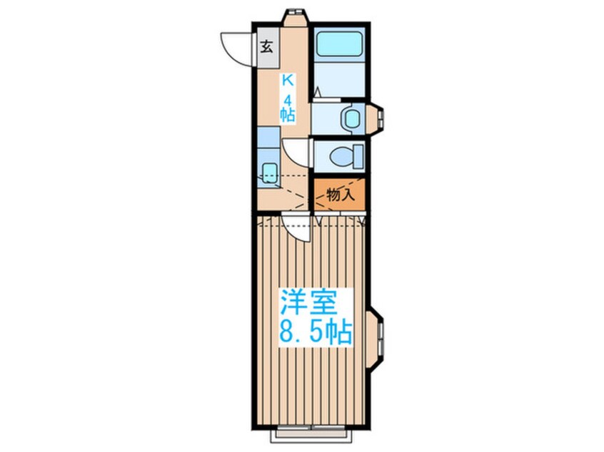 間取図 ホワイトキャッスル遠見塚15番館