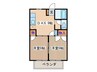 シティハイツさとう 2DKの間取り