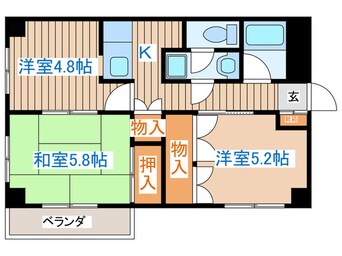 間取図 ベルメゾンⅢ